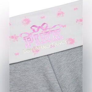 PINK X LOVESHACKFANCY foldover flare leggings X-small NWT